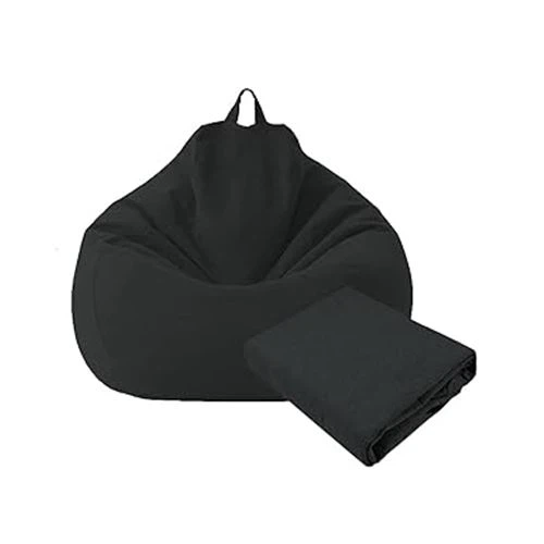 Funda para silla tipo puf plegable negra