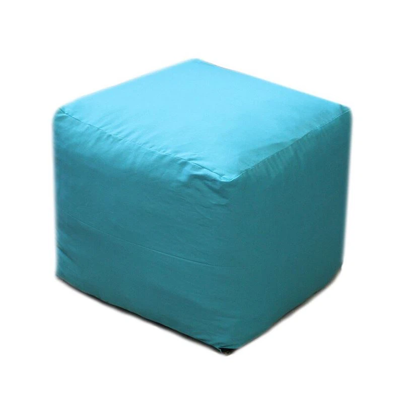 Funda para sofá tipo puf cuadrado azul