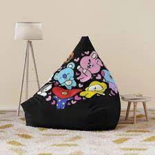 Funda para silla tipo puf de dibujos animados