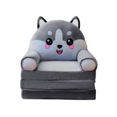 Funda plegable para silla tipo puf con dibujos animados
