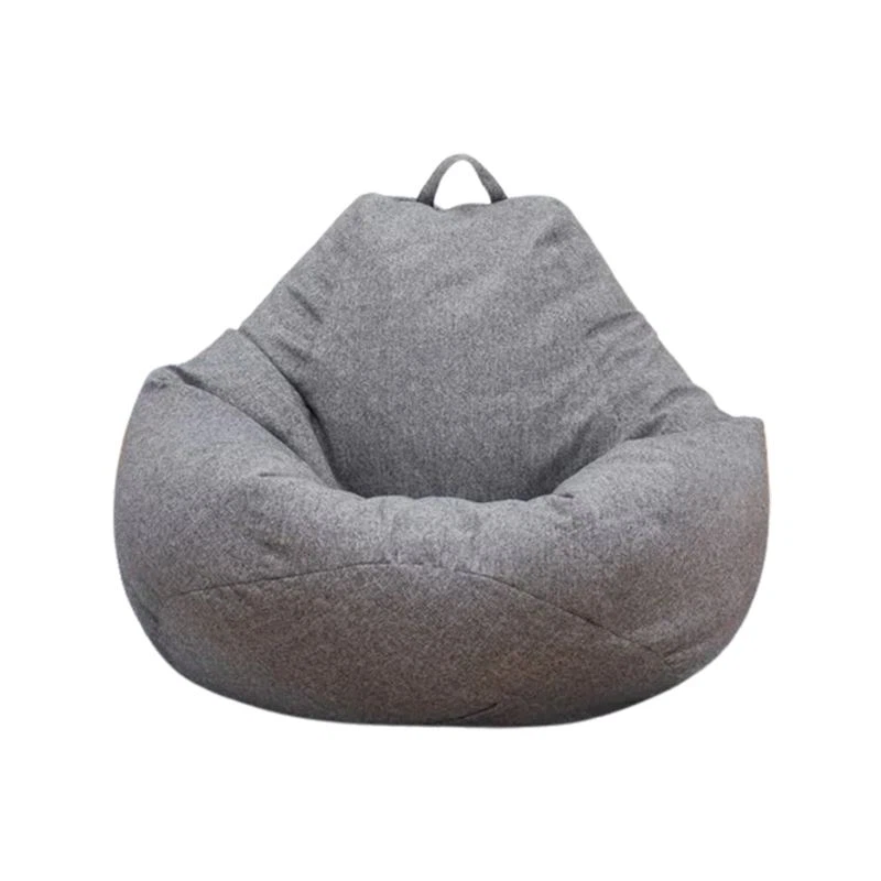 Funda de sofá tipo puf gris