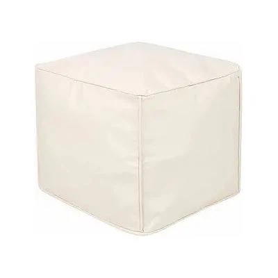 Funda de sofá tipo puf cuadrada de lino