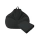 Funda para silla tipo puf plegable negra
