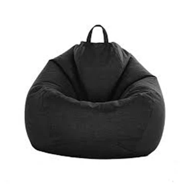 Funda para silla tipo puf para exteriores, color negro