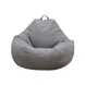 Funda de sofá tipo puf gris