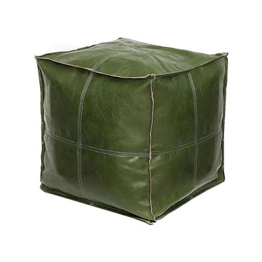 Funda para silla tipo puf cuadrada verde