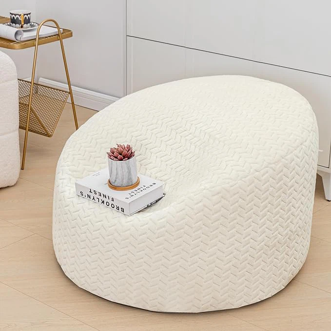 Funda para silla tipo puf rellenable cuadrada